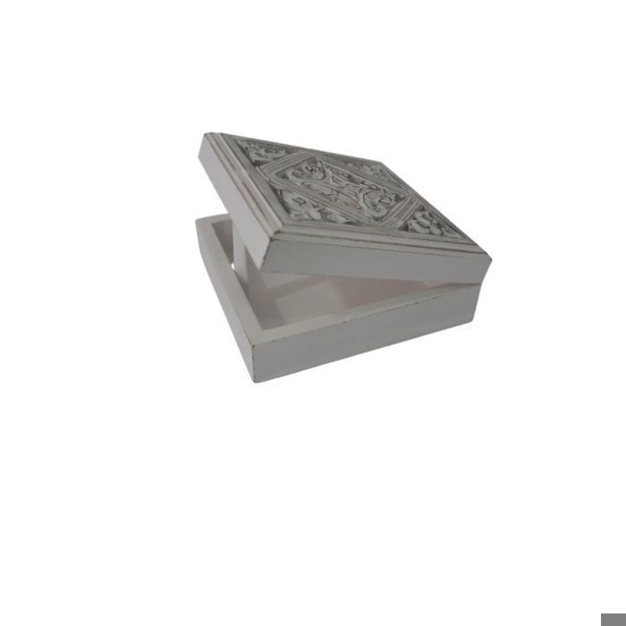 Boîte de rangement - Toscana - Sculptée - 30x30x12 cm - Design esthétique - Pratique