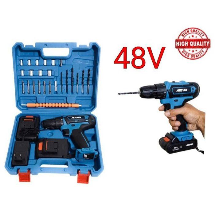 Perceuse Visseuse Électrique Sans Fil - GENERIC - 48V - 2 Vitesses - 30 Accessoires - Batterie Lithium