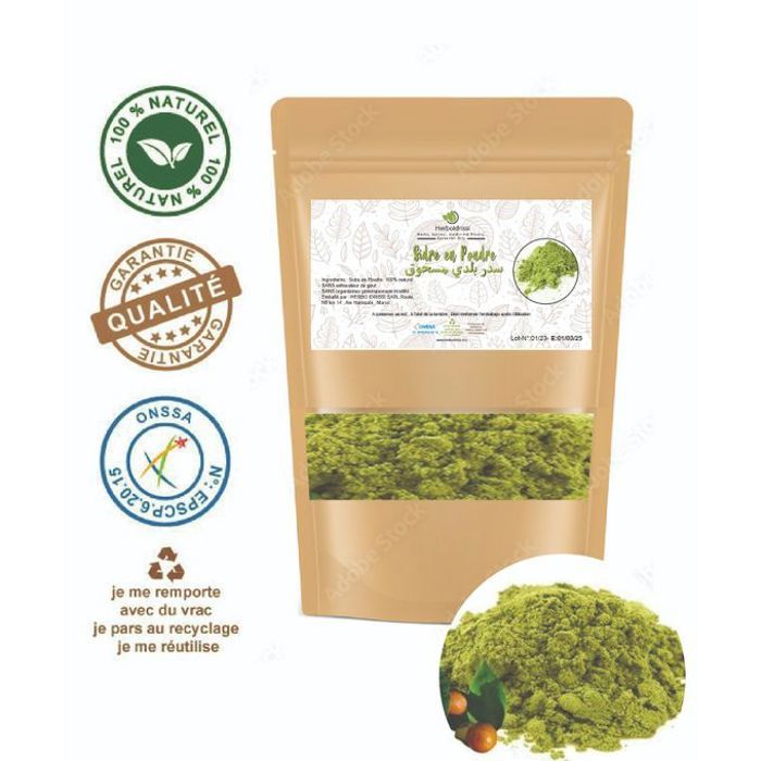 HERBO IDRISSI Feuille de Sidr jujubier en Poudre , Cheveux et corps 500g