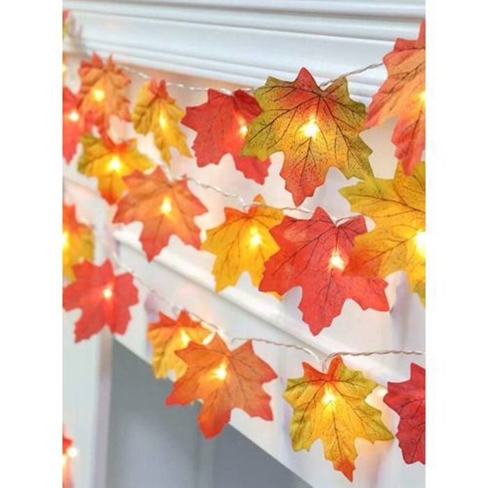 Guirlande lumineuse 20 LED design feuille Taille 3m