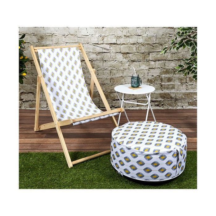 Pouf gonflable de jardin 56 x 25 cm