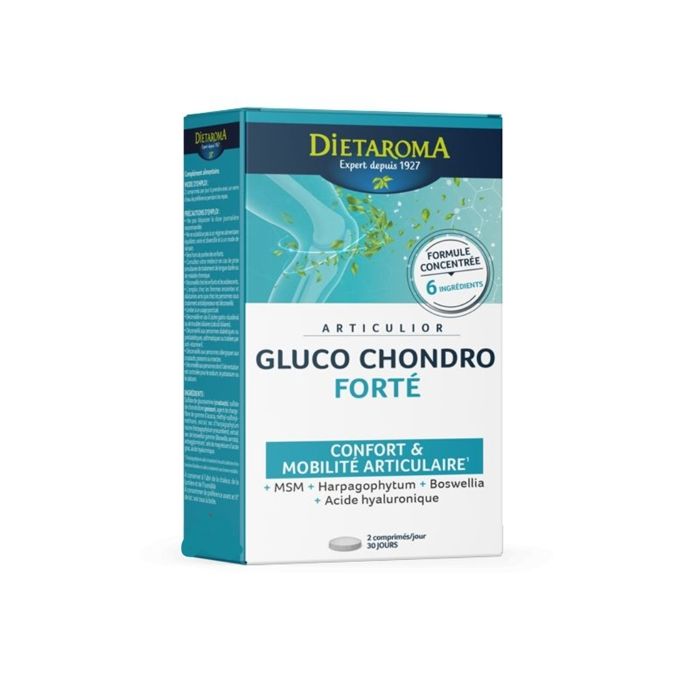 Complément alimentaire - Dietaroma - Gluco Chondro Forte - 20 Comprimés - Articulations - Confort