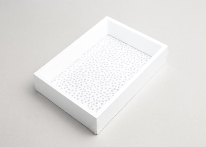 Cadre photo flèche 10x15 cm - blanc