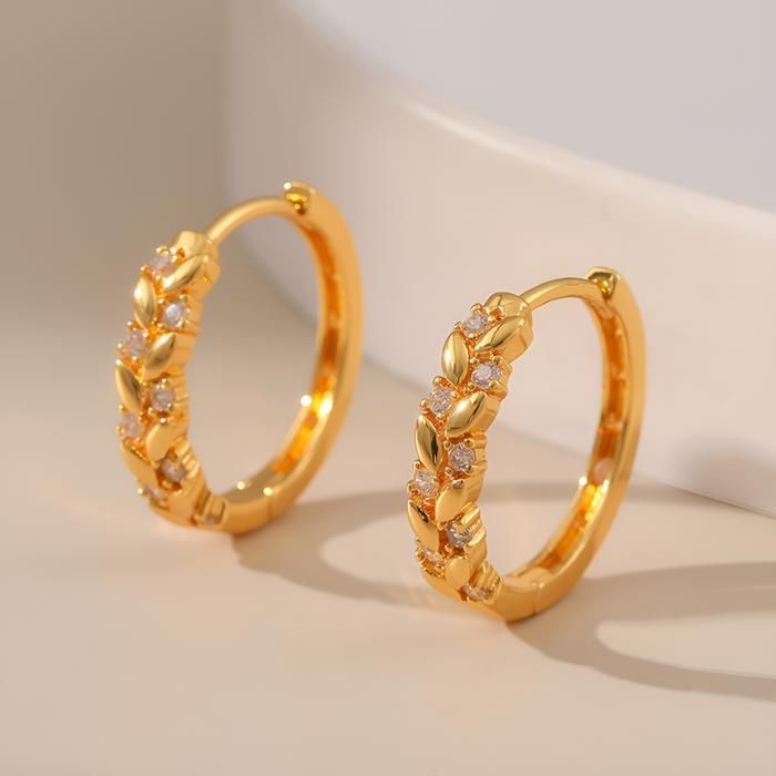 Boucles d'oreilles - OGN - OGN0020 - Dorée - Acier - Dormeuse