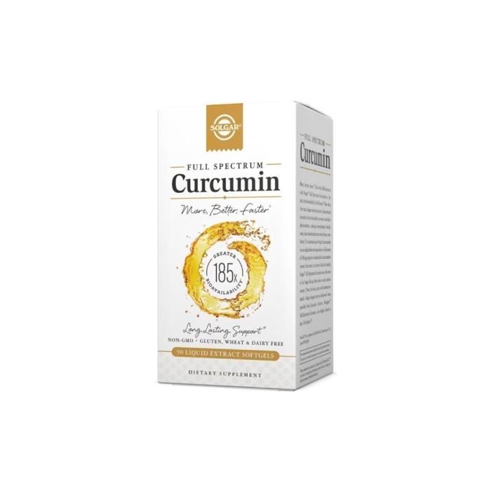 Compléments alimentaires Curcumin Full Spectrum 90 Kaps BI5904 90pcs, Solgar, Usa