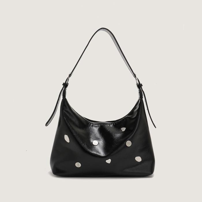 Sac à main - COUCOU PARIS - CK016-2 - Cuir haut de gamme - Noir - Bandoulière ajustable