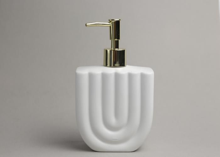 Distributeur de savon en céramique blanc SB0056