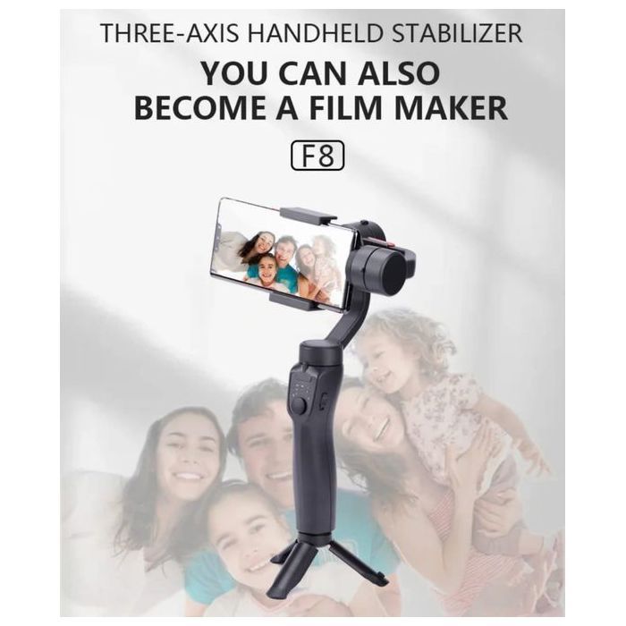 Stabilisateur Gimbal 3 Axes - Compatible Smartphones & Caméras d’Action - Couleur Aléatoire