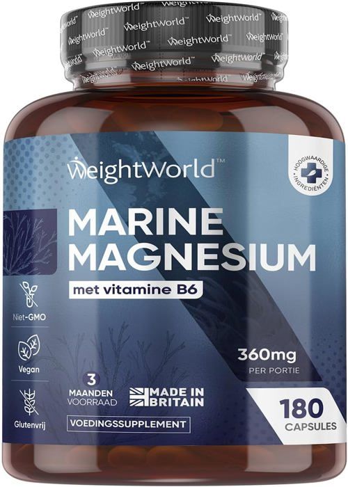 Magnesium  Marine 180 capsules - 360 mg - B6 - 3 mois