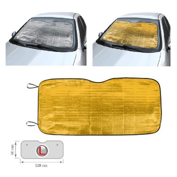 Pare-soleil Aluminium pour pare-brise de Voiture Protège tableau de bord