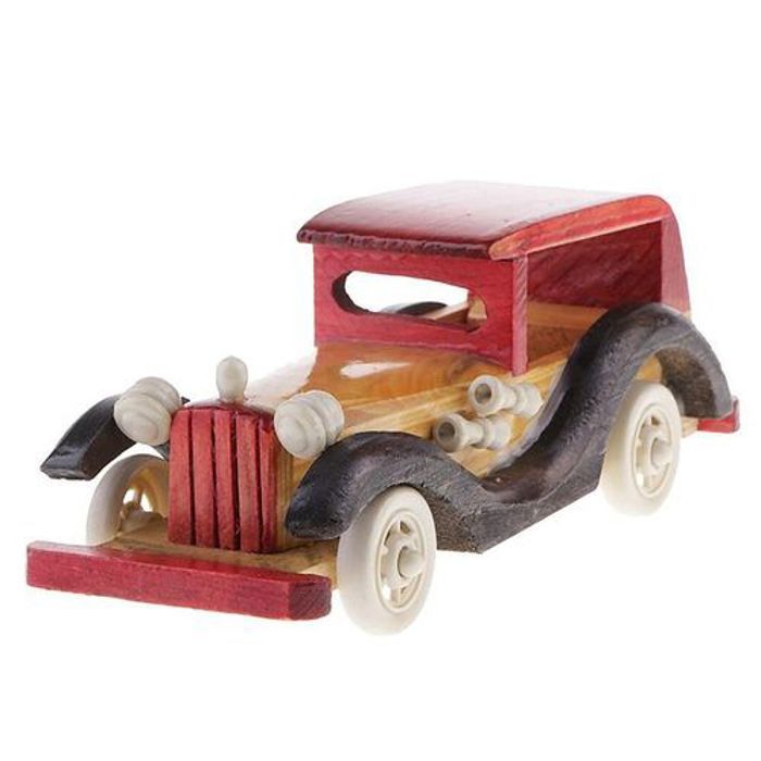 Voiture décoratif Ancienne en Bois, voiture jouet pour enfants
