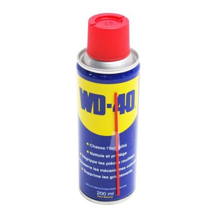 WD 40 Spray Double Position • Sans Silicone • Compatible Plastique, Caoutchouc, Métaux.