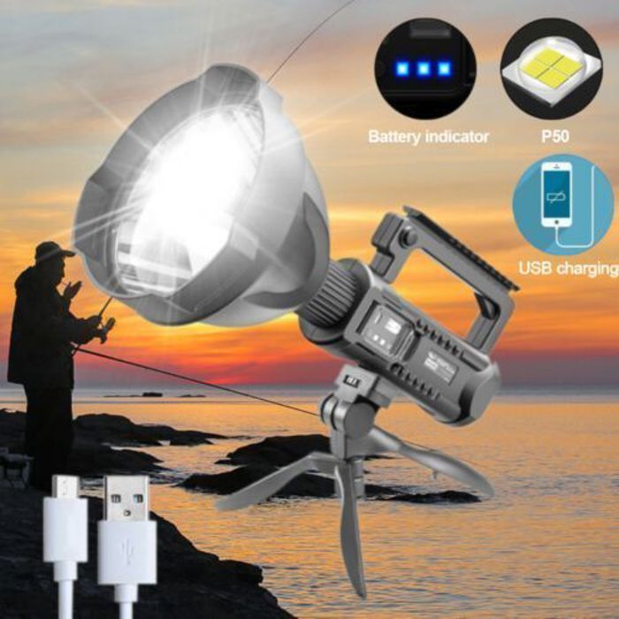 Torche de chasse Rechargeable, Searchlight Multifonctionnel très fort