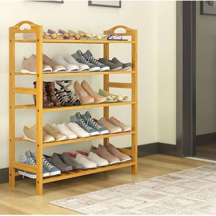 Étagère de rangement, Range-Chaussures Porte-Chaussures à 5 Niveaux, Organisateur de décoration,
