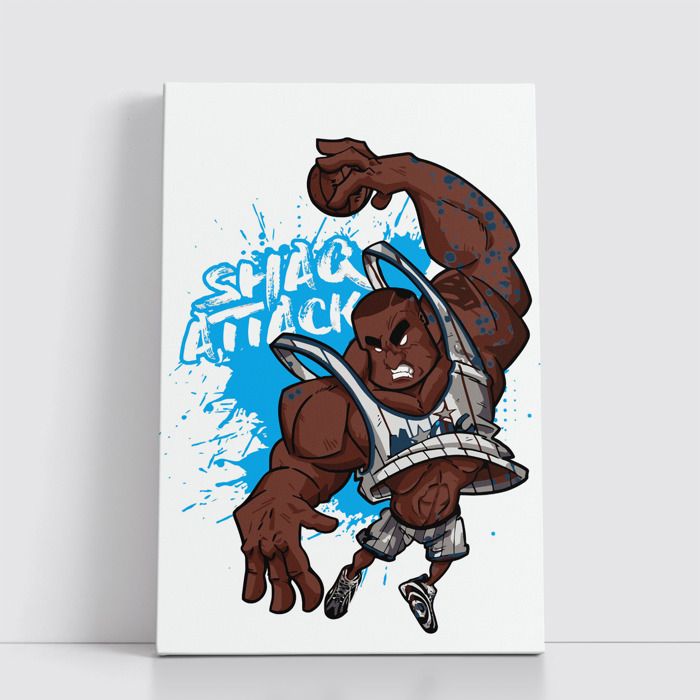 Tableau NBA sur Toile – Affiche Murale 25x40 cm avec Équipes et Joueurs Légendaires du Basket 43