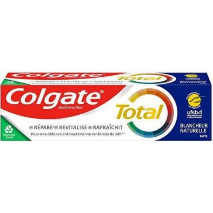 Dentifrice - Colgate - Total Blancheur naturelle - Adulte - Mixte - 75 ml