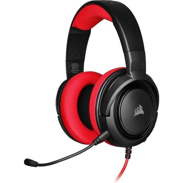 Casque de gamer STÉRÉO CORSAIR HS35 - Rouge (CA-9011198-EU)