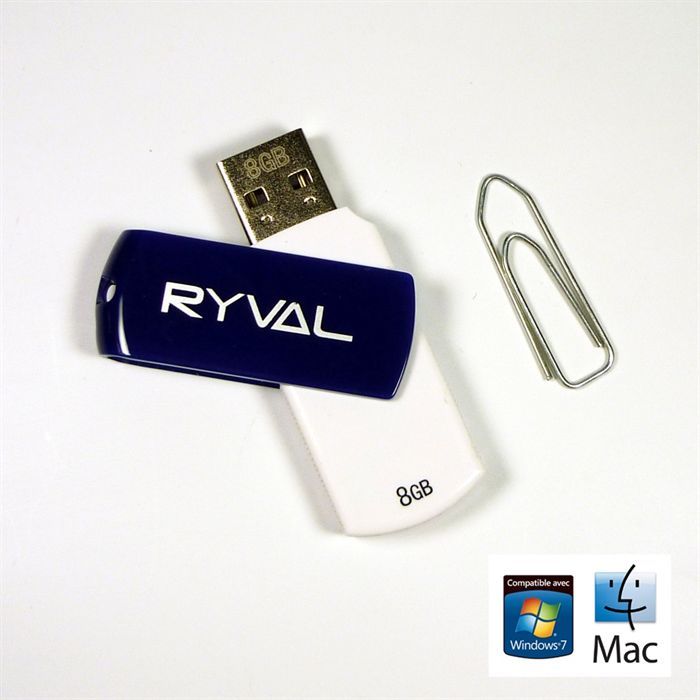 Ryval Clé USB R360 8 Go