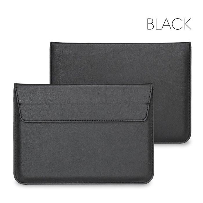 Housse en feutre de laine - GENERIC - PC portable / MacBook / iPad - 15.4 pouces - Noir - Résistante aux rayures