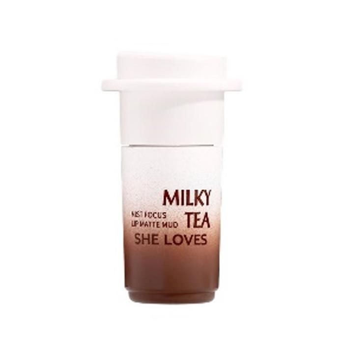 SHELOVES Gloss à Lèvres Mat Milk Tea Lip Mud Matte 03 MILK TEA