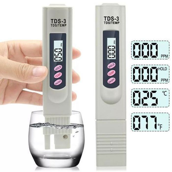 Testeur de qualité de l'eau - GENERIC - TDS mètre - Calibrage automatique - 0-990ppm - Plastique ABS