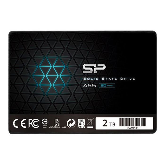Silicon Power Disque SSD Ace A55 2000Go 2To - S-ATA 2,5"