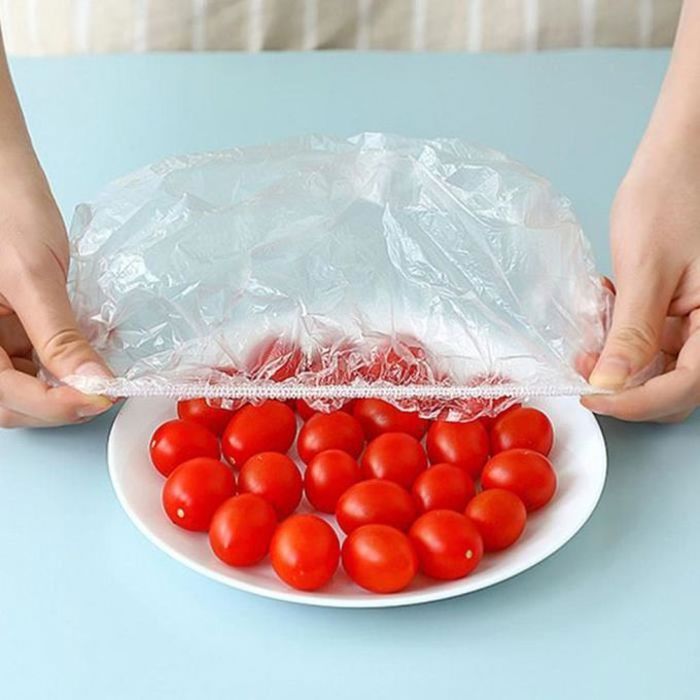 Sacs de des aliments réutilisables ,Étanche Sacs en Plastique de Protection Alimentaire - 100 Pièces