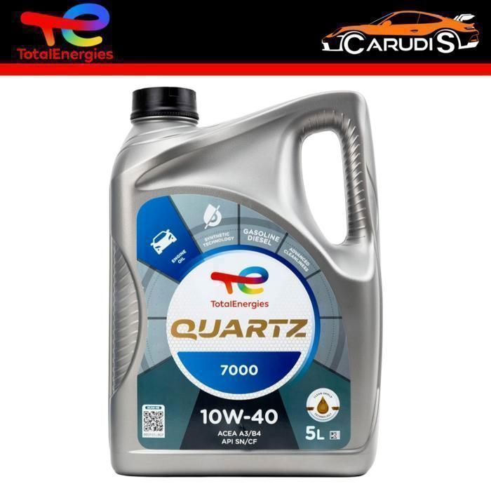 Total Quartz 7000 10W-40 5L - Huile pour moteur Essence et Diesel