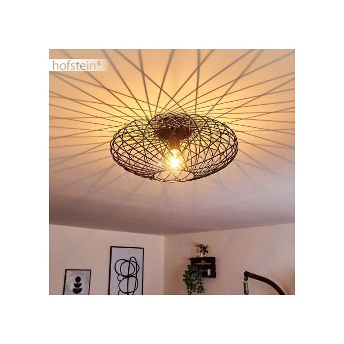 plafonnier wémude Noir -E27- Noir diamétre 60CM