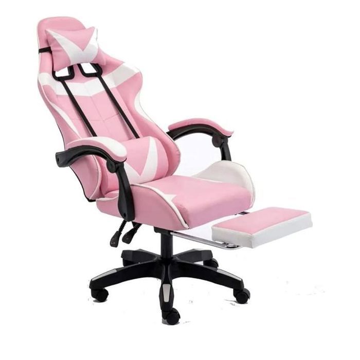 Chaise Gamer gaming PRO chair gaming inclinable , réponse pieds, dossier lombaire, coussin cou, résistance au chocs