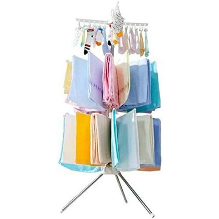 Sèche-Linge - GENERIC - Polyvalent - Aluminium - 170 cm - Blanc