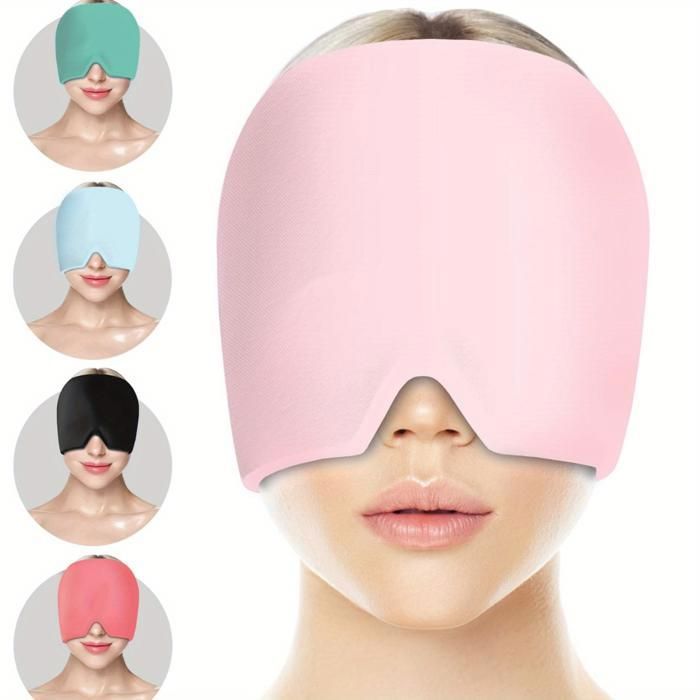 Chapeau de soulagement des maux de tête et de la migraine,gel de thérapie froide (Couleur aléatoire)