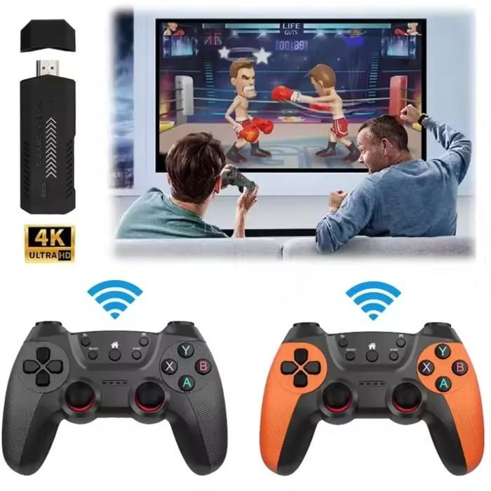 Bärbar konsol - ARHATREYA - 64G - Trådlös 2,4G - 64 Go - HD 4K joystick 3D