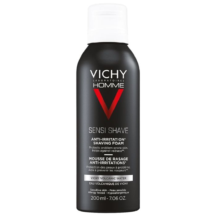 Mousse de Rasage - VICHY - Homme - Anti-Irritations - Peaux Sensibles - 200ml