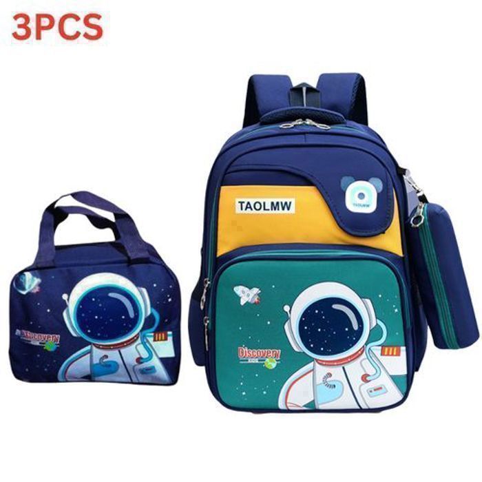 Kit Scolaire 3 Pièces pour Enfant – Sac à Dos, Sac à Déjeuner et Trousse Coordonnés