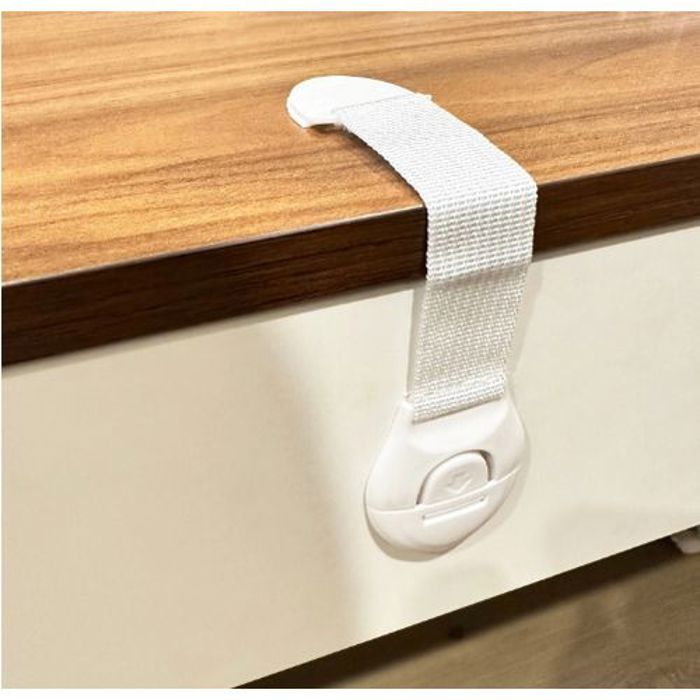 Lot De 5Pcs Serrure Sécurité Enfant et Bébé Verrouillage Armoire Tiroir et Porte