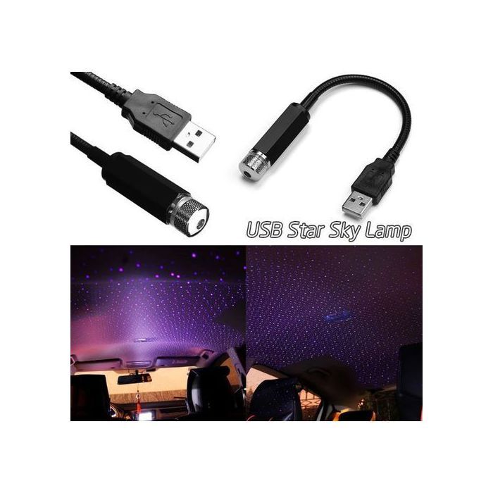 Lampe USB rotatif 360° Projecteur pour voiture Laser à modes réglables