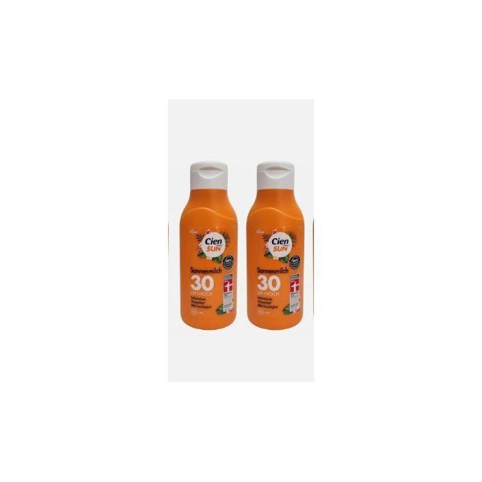 Cien Sun 2 Laits Solaire SPF 30 – Haute Protection et Hydratation,250ml*2