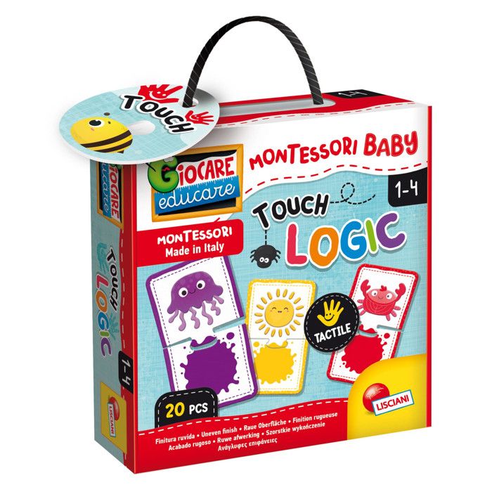 Jeu éducatif - LISCIANI GIOCHI - MONTESSORI BABY TOUCH LOGIC - Développement sensoriel - Autonomie - Logique
