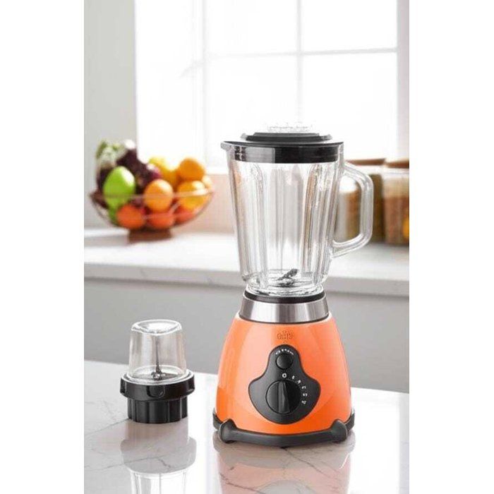 Blender Mixeur Alimentaire 1,5 L tout en inox ,1000 W Haute Puissance Prise 220V‑240V - 2 eme mini mixeur offert Couleurs aléatoires