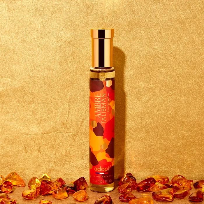 Eau de Parfum - ADOPT - Ambre Talisman - 30ml - Notes boisées - Notes vanillées - Oriental gourmand