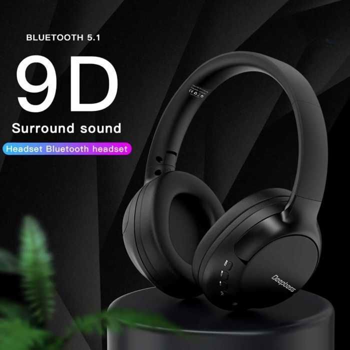 Casque Bluetooth Stéréo 5.1 avec micro d'Appels et de Musique et sport
