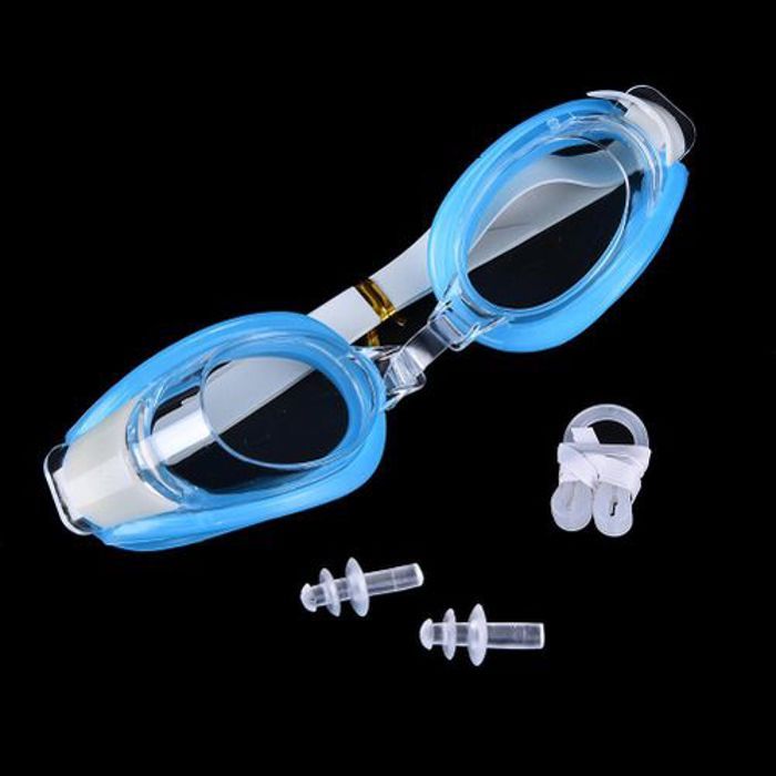 Lunettes de natation avancées avec pince-nez et bouchons d'oreille