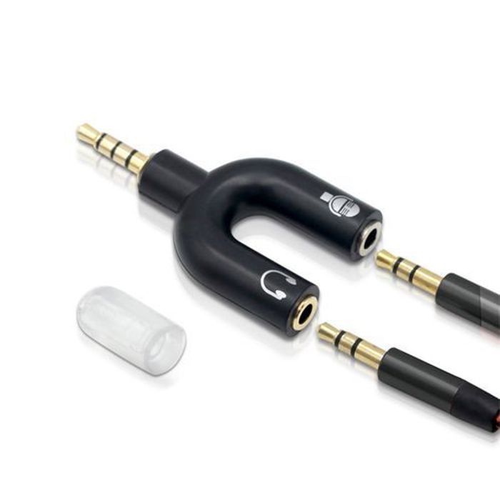 Adaptateur Écouteur - U - Y 3.5mm - 1 Mâle à 2 Femelles - Compatible Smartphones - Audio Stéréo