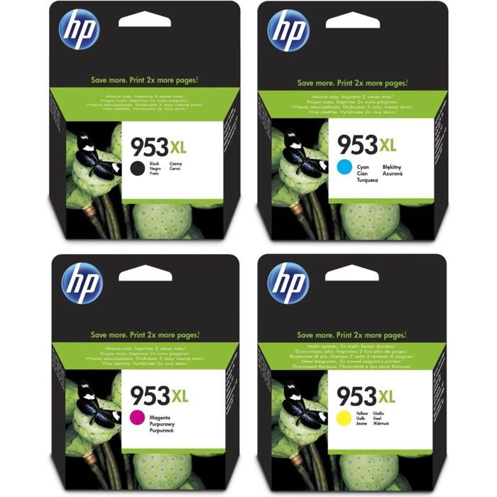 Pack Cartouche d'encre double capacitè 953XL Original
