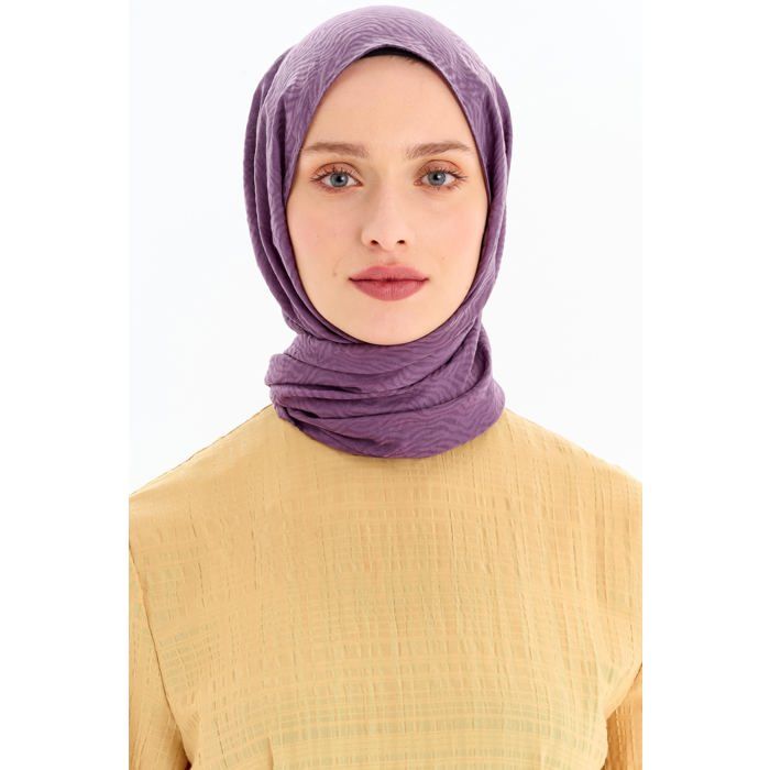 Châle à motifs - Lilas - Viscose - 74 x 186 cm - Printemps / Été - Chic