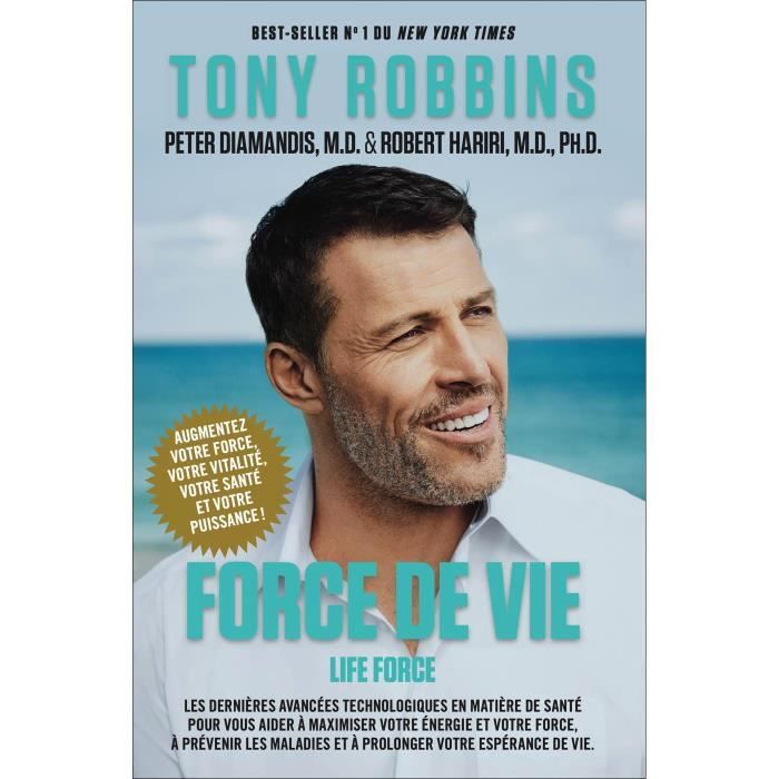 Livre - Tony Robbins - Force de vie - Développement personnel - 816 pages - Neuf