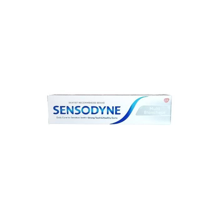 Dentifrice - SENSODYNE - Multi Blancheur - 50 ml - Dents Sensibles - Blanchissant