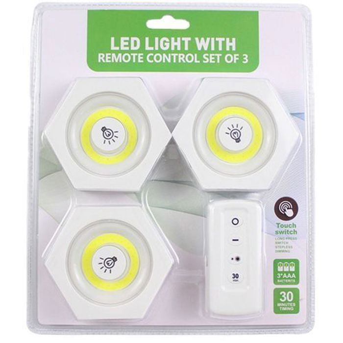 lampes COB LED Night light sans fil plus télécommande pour armoire