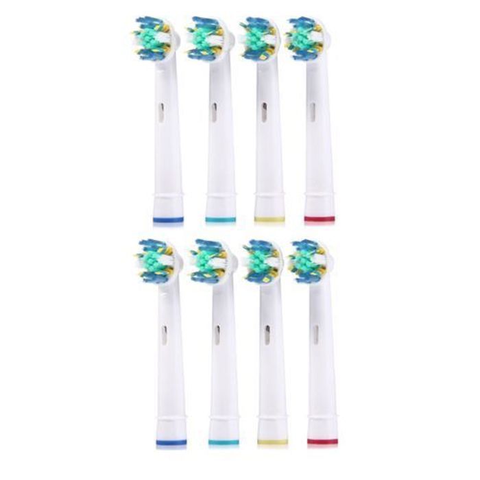Têtes de rechange - GENERIC - Compatible Oral B - 8 pièces - Poils Indicator - Nettoyage dynamique